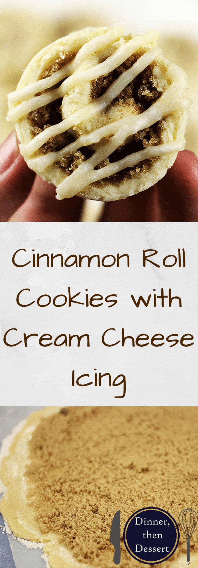 Cute little Cinnamon Roll Sugar Cookies with Cream Cheese Icing will satisfy your cinnamon roll cravings without nearly as much effort! Great for dunking in coffee!