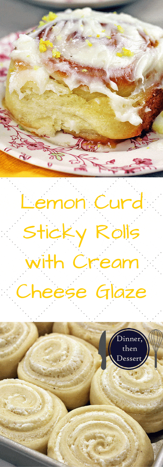 A delicious variation of a cinnamon roll, this lemon sticky roll will be an instant hit with your friends and family. Buttery dough filled with lemon curd and a lemony butter-sugar mixture, they are glazed with cream cheese frosting.