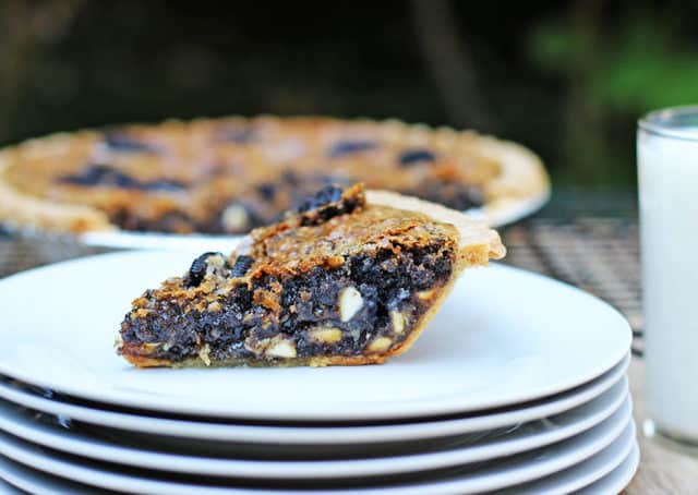 slice of Oreo Cookie Pie on plate