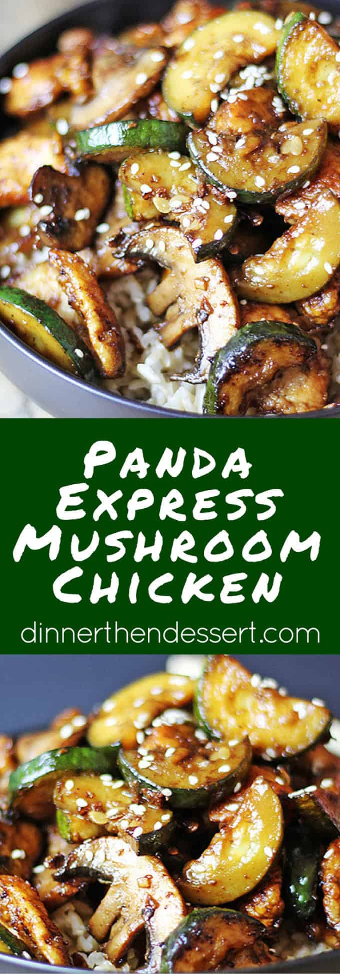 Panda Express Mushroom Chicken - Dinner, then Dessert
