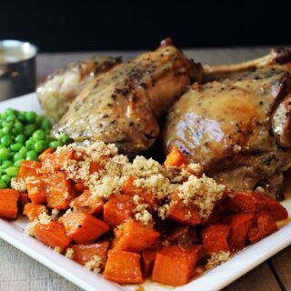 turkey thighs with veggies