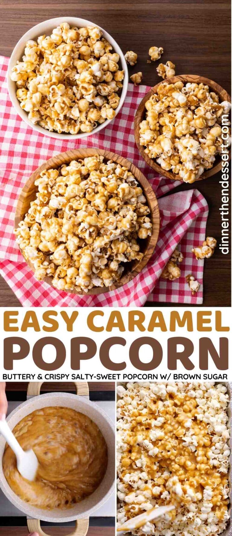 The Best Caramel Popcorn EVER! Recipe [VIDEO] - Dinner, then Dessert