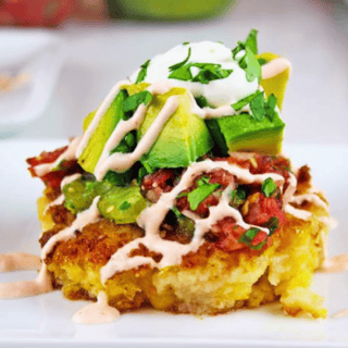Corn Cake with toppings