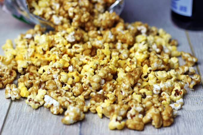 Cheddar and Caramel Popcorn Mix recipe