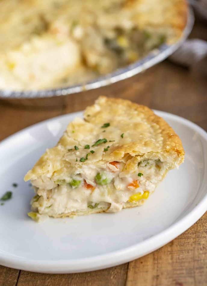 Classic Chicken Pot Pie Flaky Crust Dinner Then Dessert