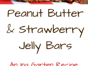 Peanut Butter & Strawberry Jelly Bars taste like a cross between a moist peanut butter cookie and a delicious PB&J sandwich. The top is crispy while the bottom layer stays cakey and fudgy! All the comfort of your favorite cookie and sandwich in one.