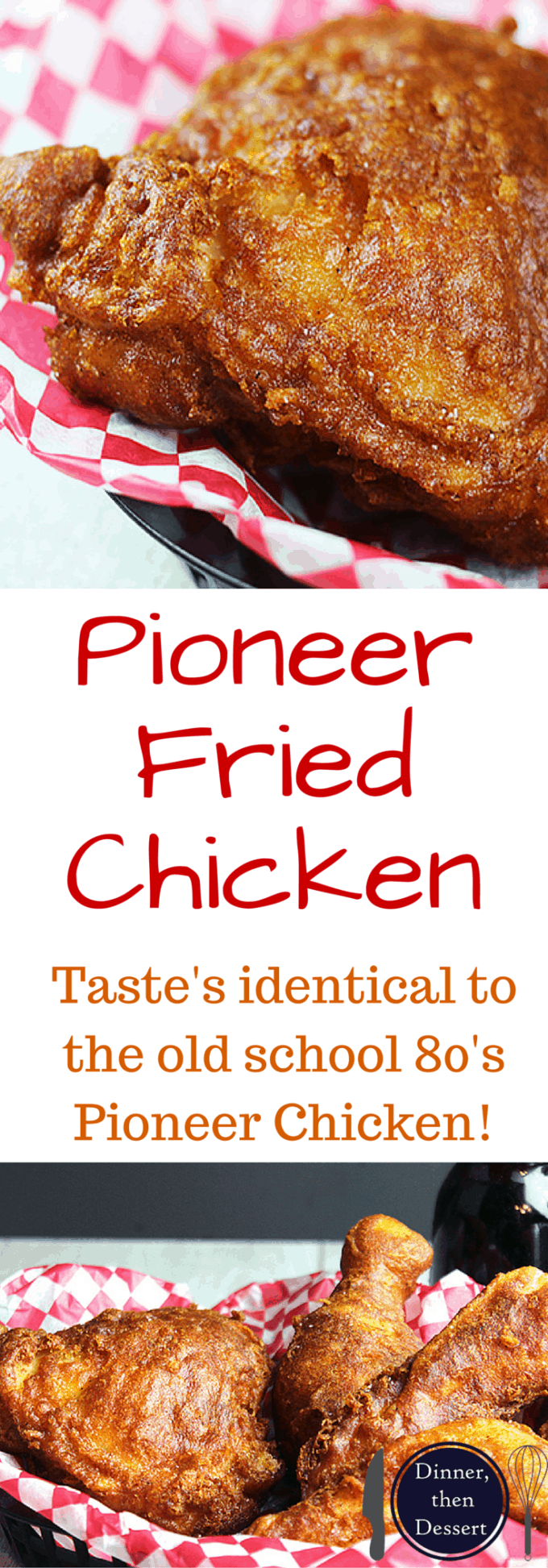 Pioneer Take Out Fried Chicken Dinner Then Dessert