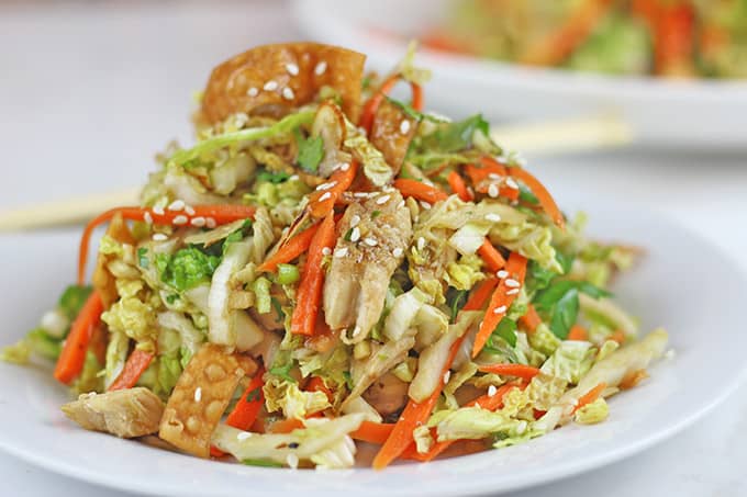 Chinese Chicken Salad Light Version Dinner Then Dessert