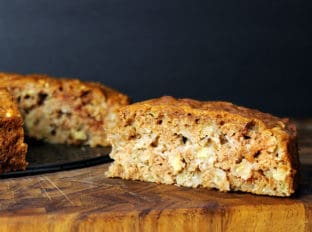 Full of diced apples and cinnamon, this Armenian Apple Chunk cake is so incredibly simple to make you'll find yourself making it ALL the time! One bowl, one whisk and no temperamental ingredients it will be on your table tempting you in less than an hour.