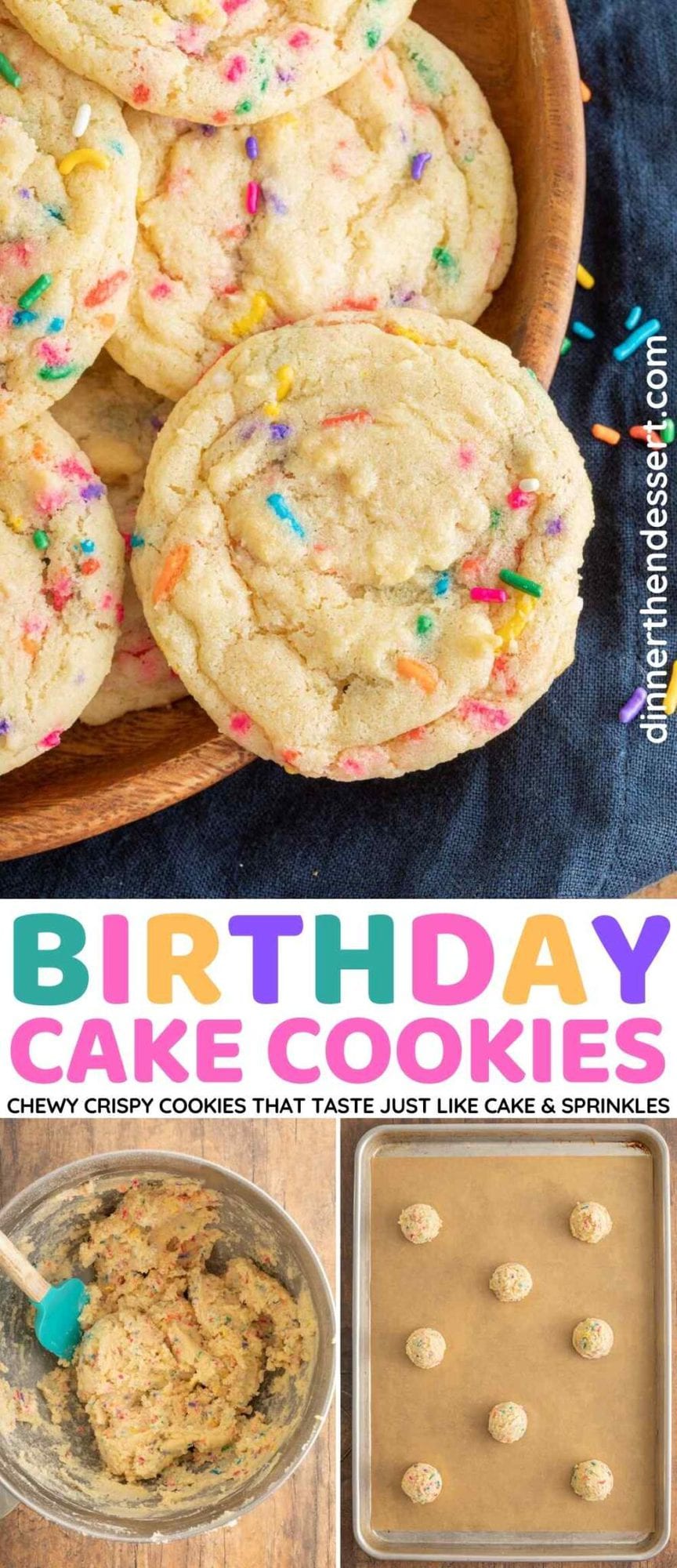 Sprinkles Birthday Cake Cookies Recipe - Dinner, then Dessert