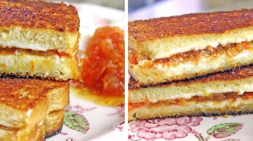 Carrot Cake Jam Grilled Cheese Sandwich - Dinner, then Dessert