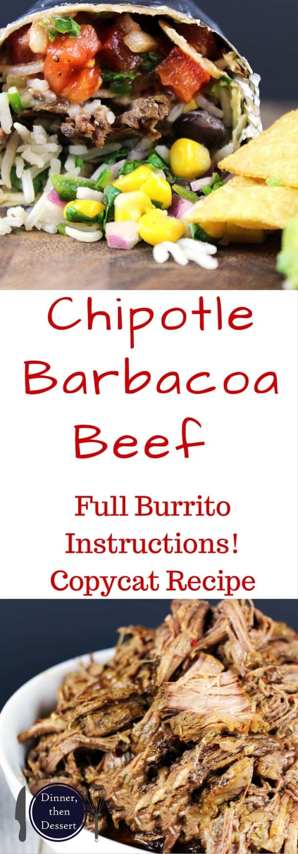 Chipotle Barbacoa Beef (Copycat) Recipe [VIDEO] Dinner, then Dessert