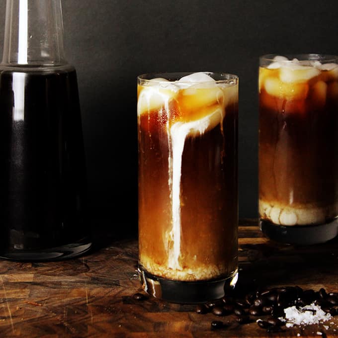 Iced Sea Salt Coffee - Dinner, then Dessert