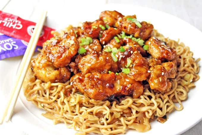 Panda Express Orange Chicken with tender chicken thighs fried crisp and tossed in a magical perfect-copycat sauce!