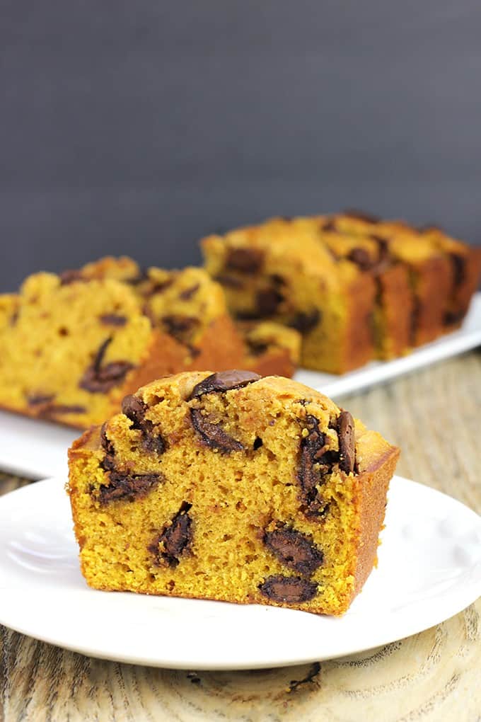 Pumpkin Chocolate Bread - Dinner, then Dessert