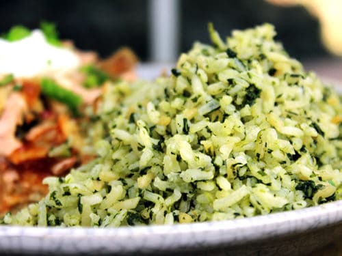 mexican green rice in rice cooker