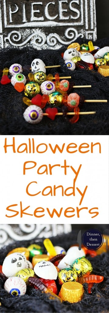 Spooky Halloween Candy Skewers for your Halloween Party!