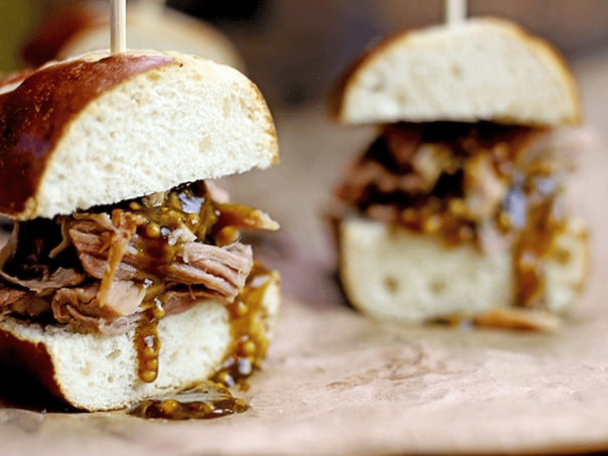 honey pork slider