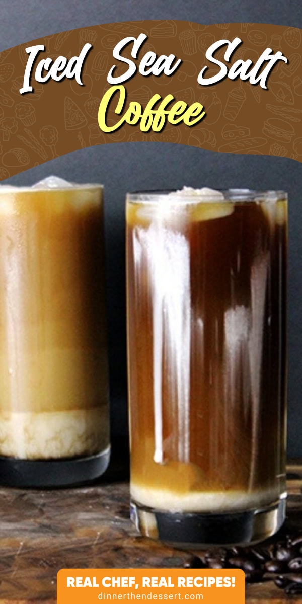 Iced coffee in a glass pin image