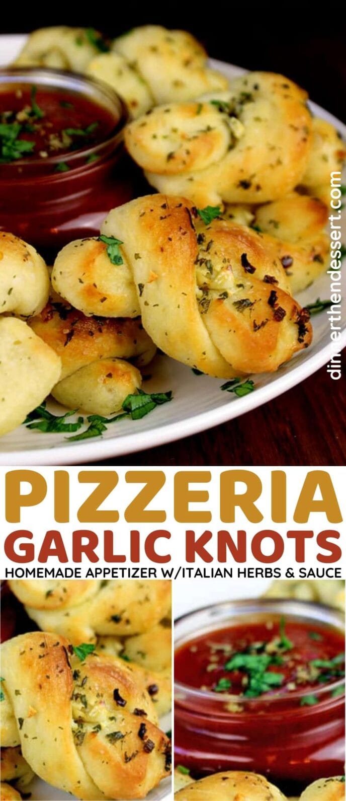 Pizzeria Garlic Knots Collage