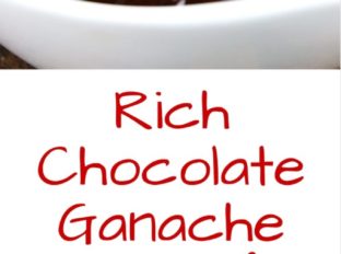 When I say one minute I am not even kidding! One solitary minute in the microwave and you've made this amazing, rich chocolate ganache. Totally versatile you can use it to top ice cream, cookies, cakes, tarts or you can use it like a fondue for berries or drizzle it over desserts.
