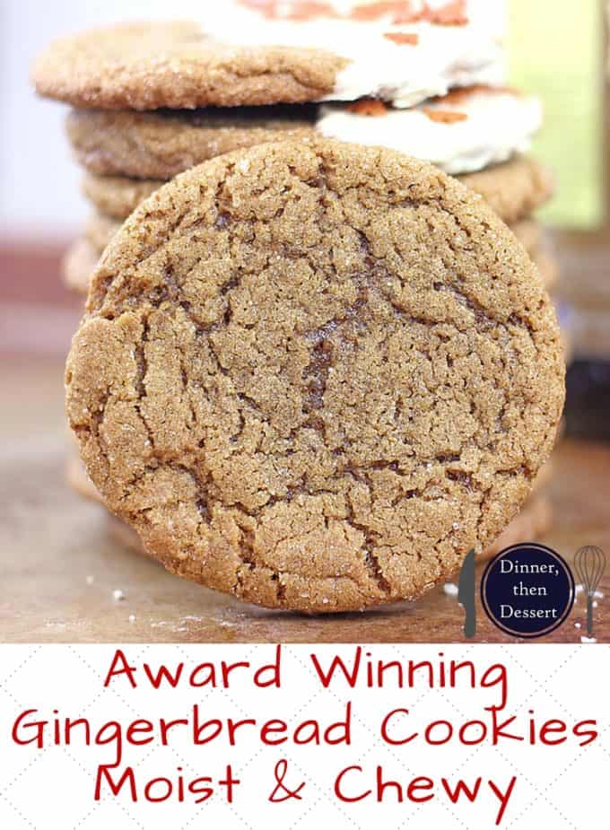 These Gingerbread Cookies will get you feeling festive and make your Christmas Cookie Exchange clamor for the recipe! Given to me by a family friend, they have won three cookie competitions in less than 10 years!