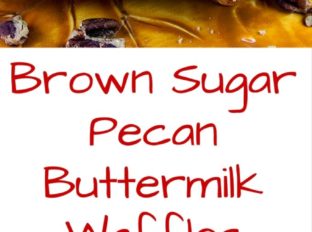 Brown Sugar Pecan Buttermilk Waffles are the perfect warm and cozy breakfast you'll want to enjoy now that the weather is cooling down but not full of holiday ingredients you may already have your fill of!These waffles are sweet from the brown sugar, tangy from the buttermilk, crunch from the minced pecans in the waffle and fluffy all at the same time. It also doesn't hurt that you can start the batter and be eating in less than 20 minutes!