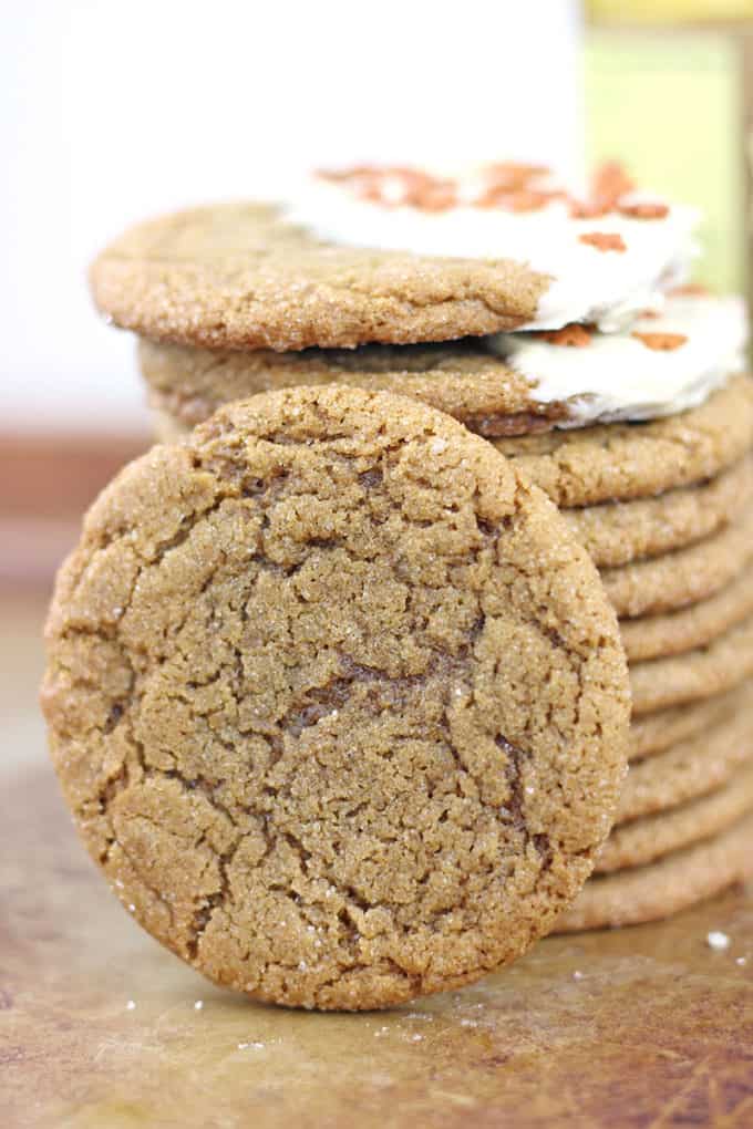 These Gingerbread Cookies will get you feeling festive and make your Christmas Cookie Exchange clamor for the recipe! Given to me by a family friend, they have won three cookie competitions in less than 10 years!