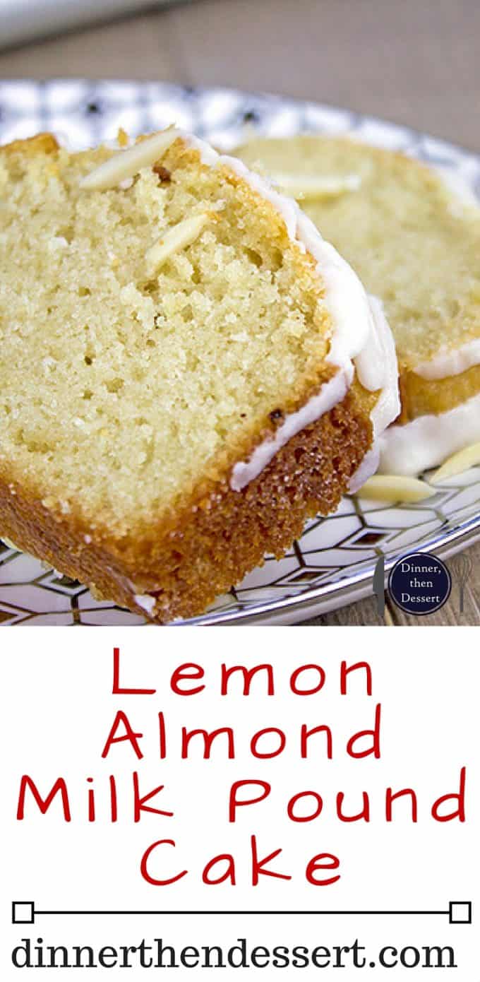 Almond Milk and Coconut Oil gives this Iced Lemon Pound Cake a wonderful hint of almond and keeps it dairy free.