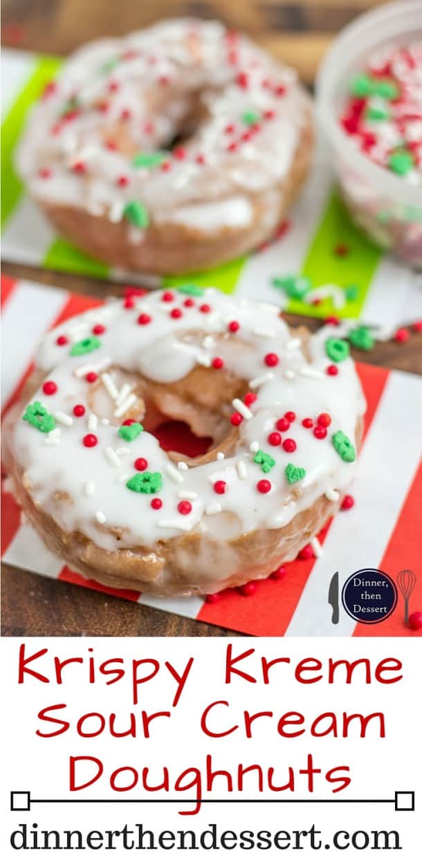 Krispy Kreme Sour Cream Doughnuts (Copycat) Dinner, then Dessert