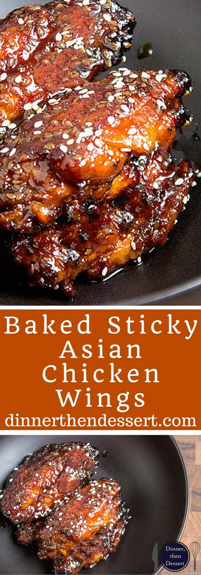 Sticky Asian chicken wings made with a hoisin take on a Mongolian beef marinade. They're sweet, savory, garlicky, just plain awesome and basically begging to be made for your Superbowl party!