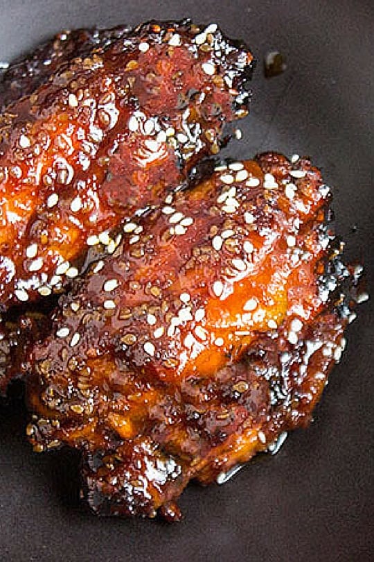 Sticky Asian Chicken Wings {Party Wings!} | Dinner, then Dessert