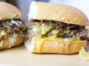 The undisputed king of cheese steak subs, the magic is in the technique of Pat's famous Cheese Steak.