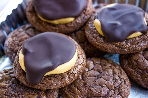 Buckeye Brownie Cookies - Dinner, then Dessert