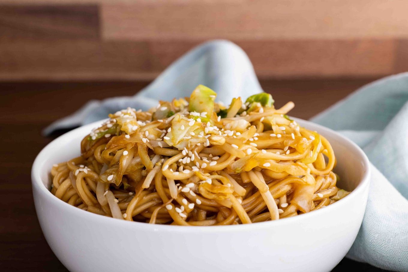 Classic Chinese Chow Mein in bowl