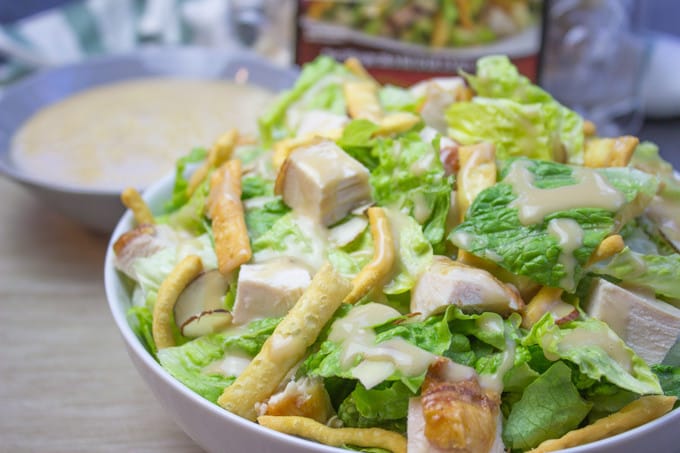 bowl of asian chicken salad