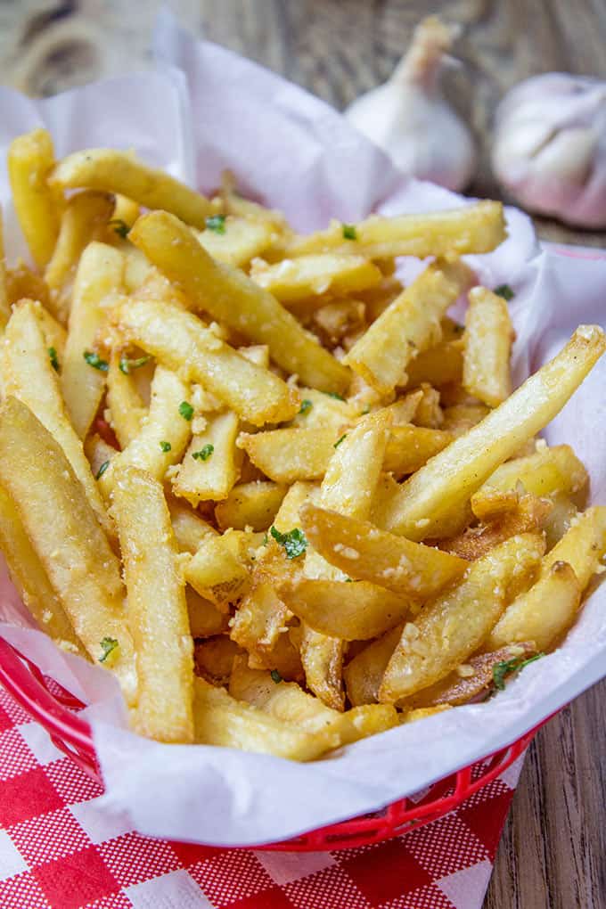 Loaded Garlic Fries Easy Oven Baked Dinner Then Dessert