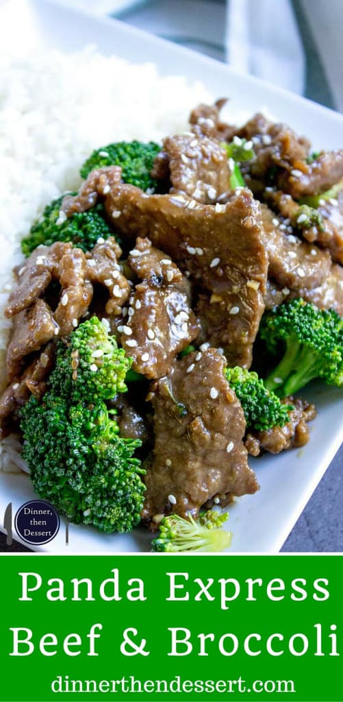 Panda Express Beef and Broccoli (Copycat) Dinner, then Dessert