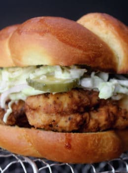 The Son of A Gun Fried Chicken Sandwich is crispy, juicy, spicy, sweet and sour in a buttery toasted bun without an impossible to get reservation.