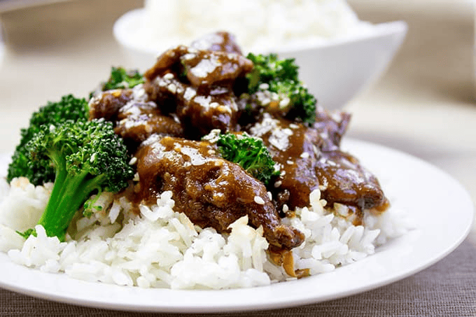 Finished beef and broccoli recipe