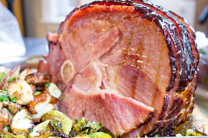 Campfire Sugar Ham with Dijon Roasted Potatoes adds a perfectly sweet and savory dimension to your Easter dinner.