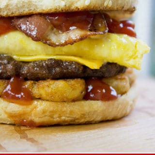 Carl's Jr. Breakfast Burger (Copycat) - Dinner, then Dessert