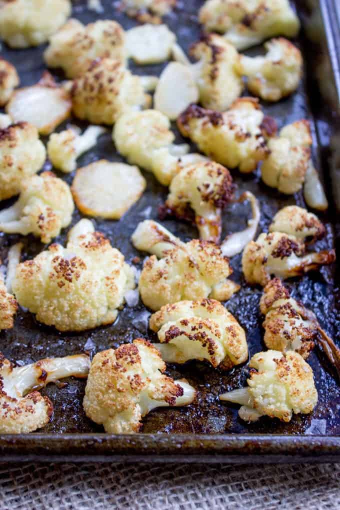 Crispy Cauliflower roasted in the oven