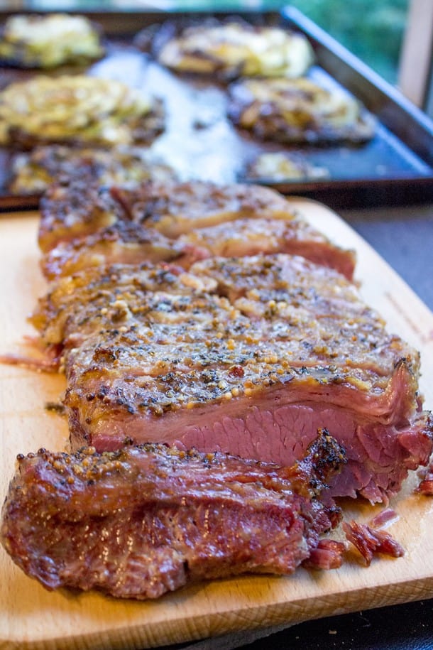 Crispy Slow Cooker Corned Beef Dinner, then Dessert