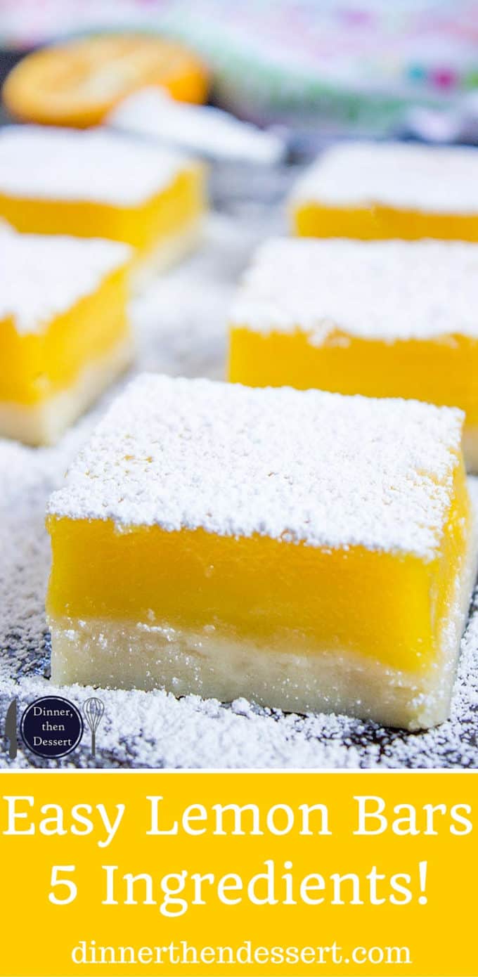 Easy Lemon Bars Lemon Squares Dinner Then Dessert