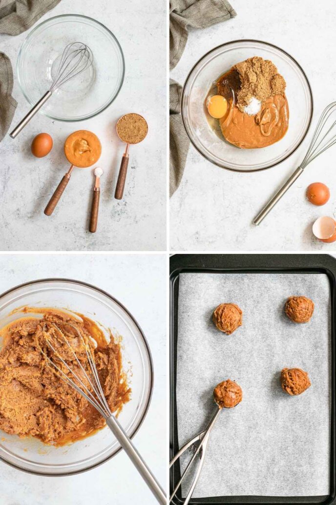 Flourless Peanut Butter Cookies (4 Ingredients, GF) Dinner, then Dessert