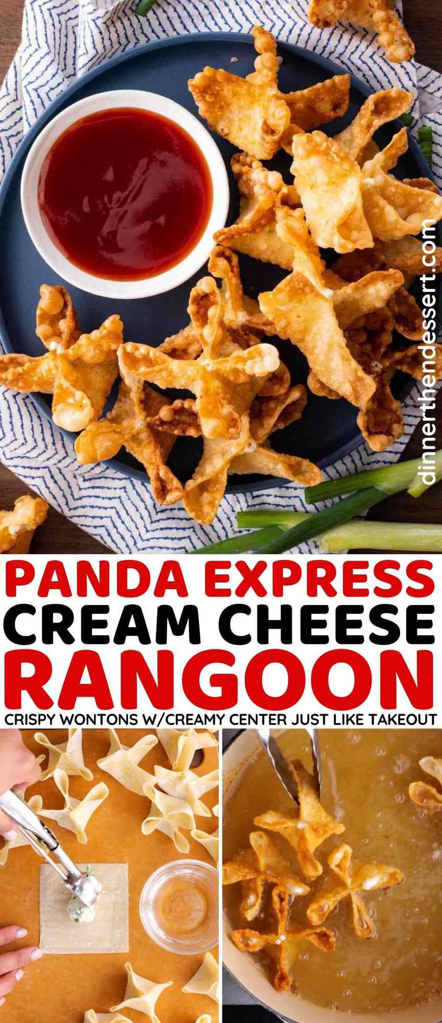 Panda Express Cream Cheese Rangoon Collage