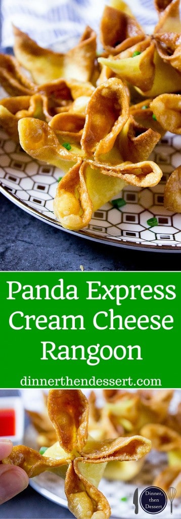 Panda Express Cream Cheese Rangoon made with a creamy center and crispy exterior, these are the perfect appetizer for your next Chinese takeout meal. You can make ahead and freeze for later too.