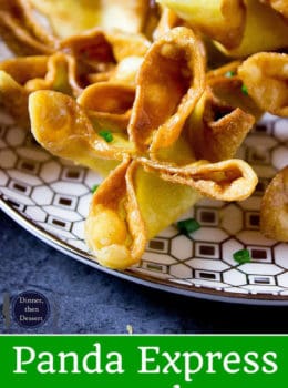 Panda Express Cream Cheese Rangoon made with a creamy center and crispy exterior, these are the perfect appetizer for your next Chinese takeout meal. You can make ahead and freeze for later too.