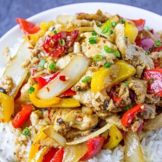 Asian chicken bowl